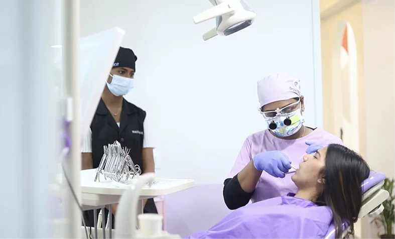 Dental treatment session